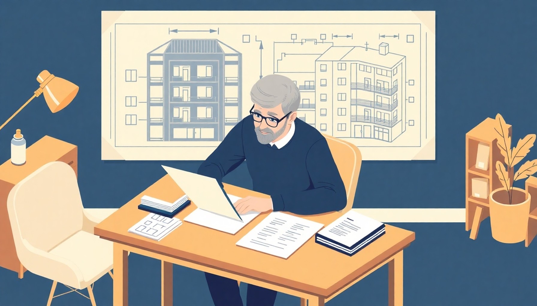 Apartman sakini yöneticiye yazılı şikayet dilekçesi hazırlıyor