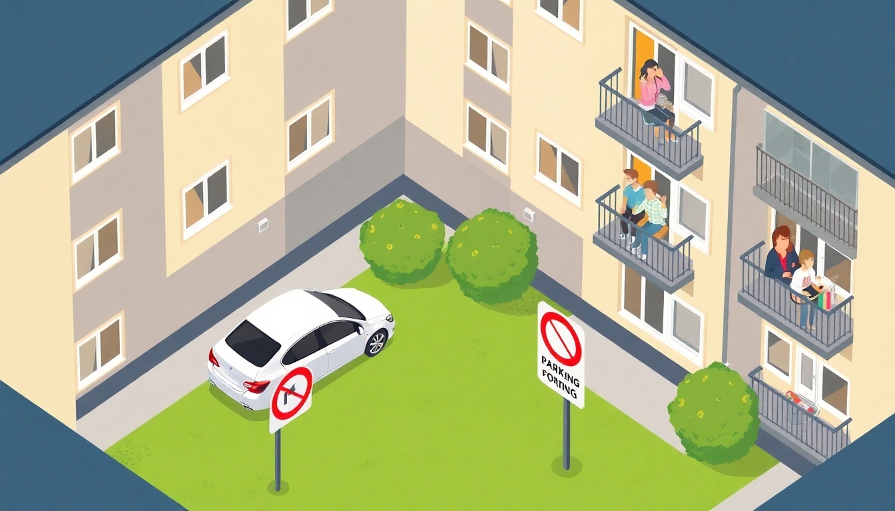 Apartman Bahçesine Araç Park Eden Komşu Nasıl Engellenir?