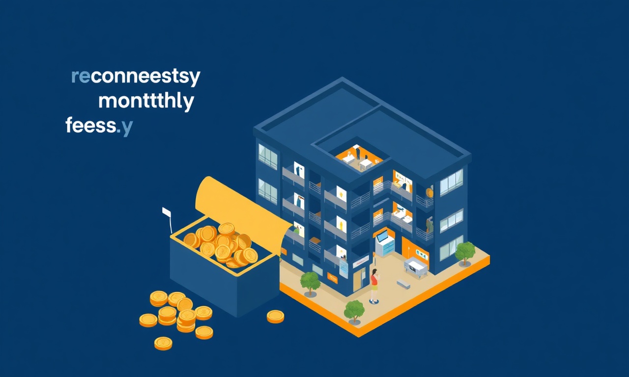 Apartman aidatlarının vergi durumunu gösteren izometrik illüstrasyon