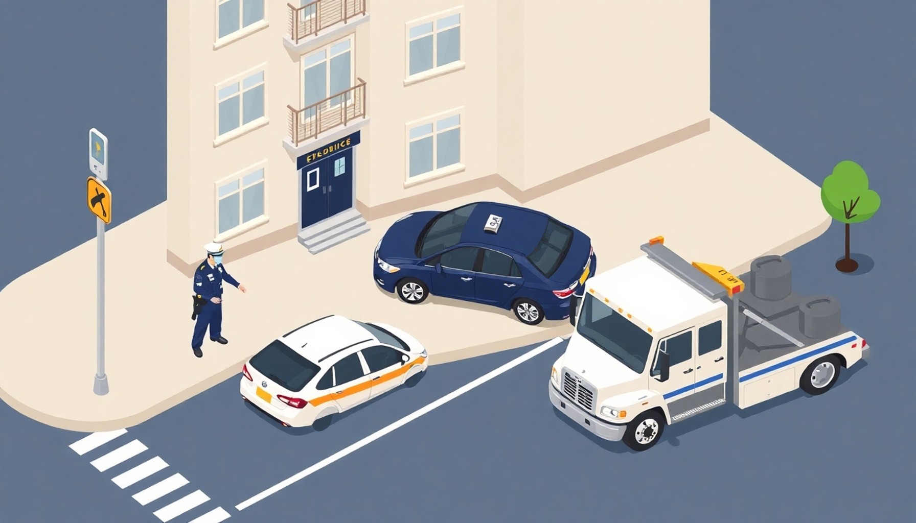 Trafik polisi yabancı araç müdahalesi