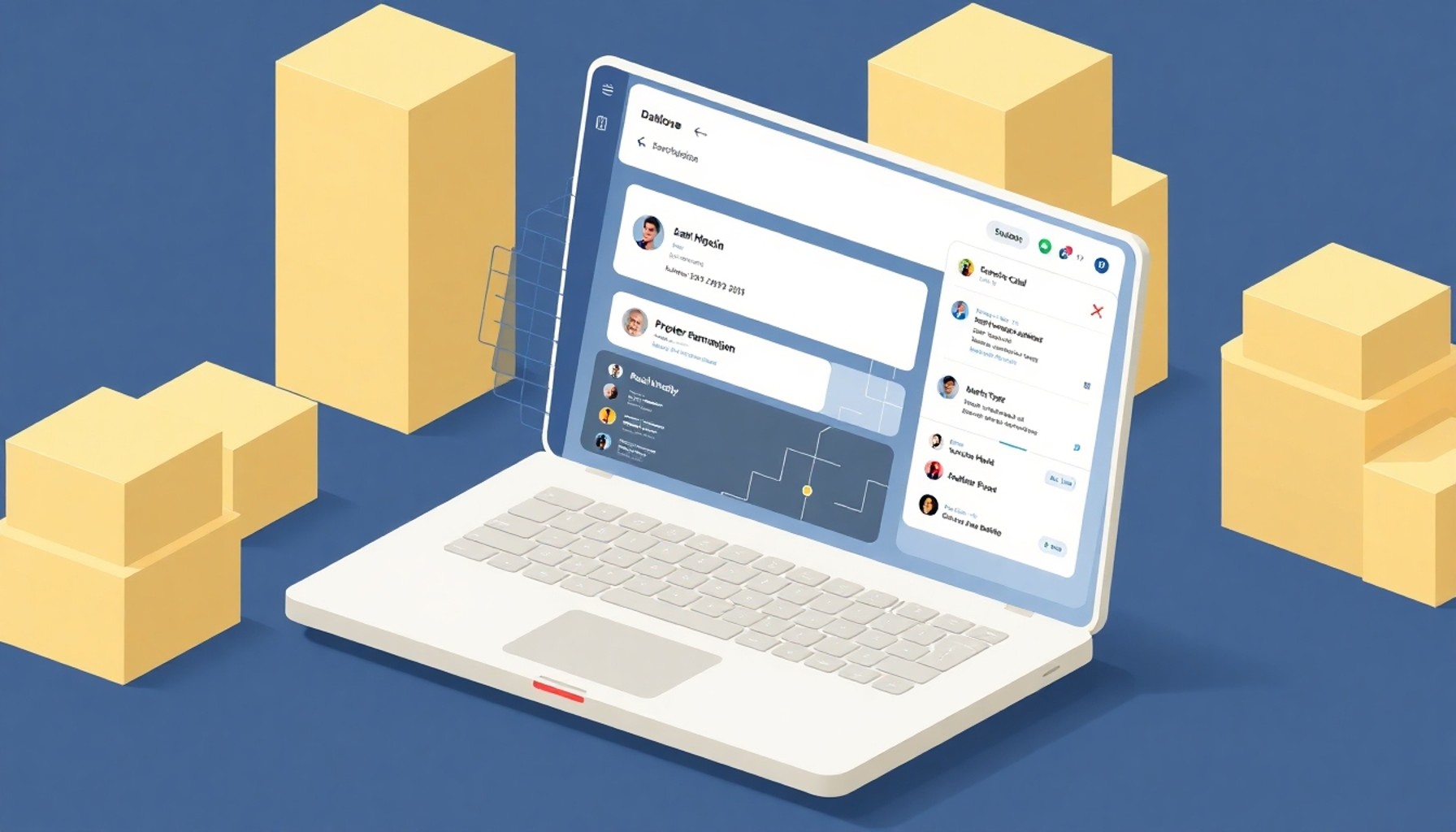 Site yönetim platformu sakin iletişim sembolik görseli