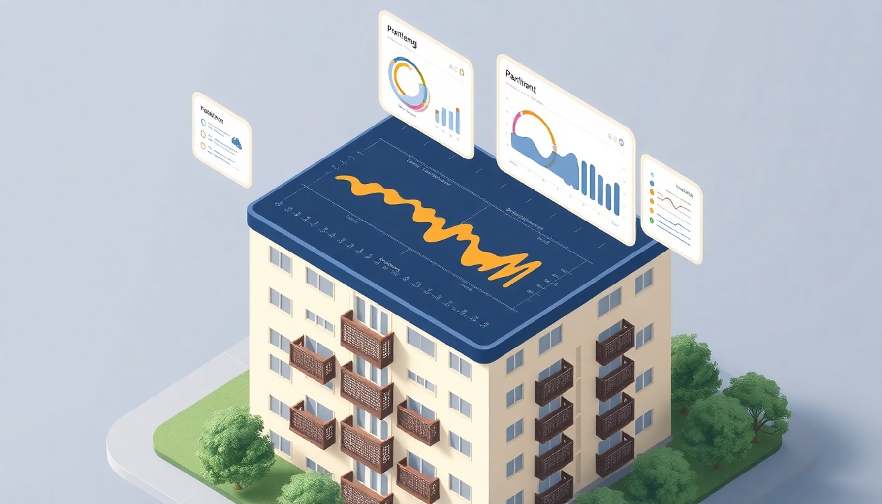 Dijital apartman yönetim platformu ekranı