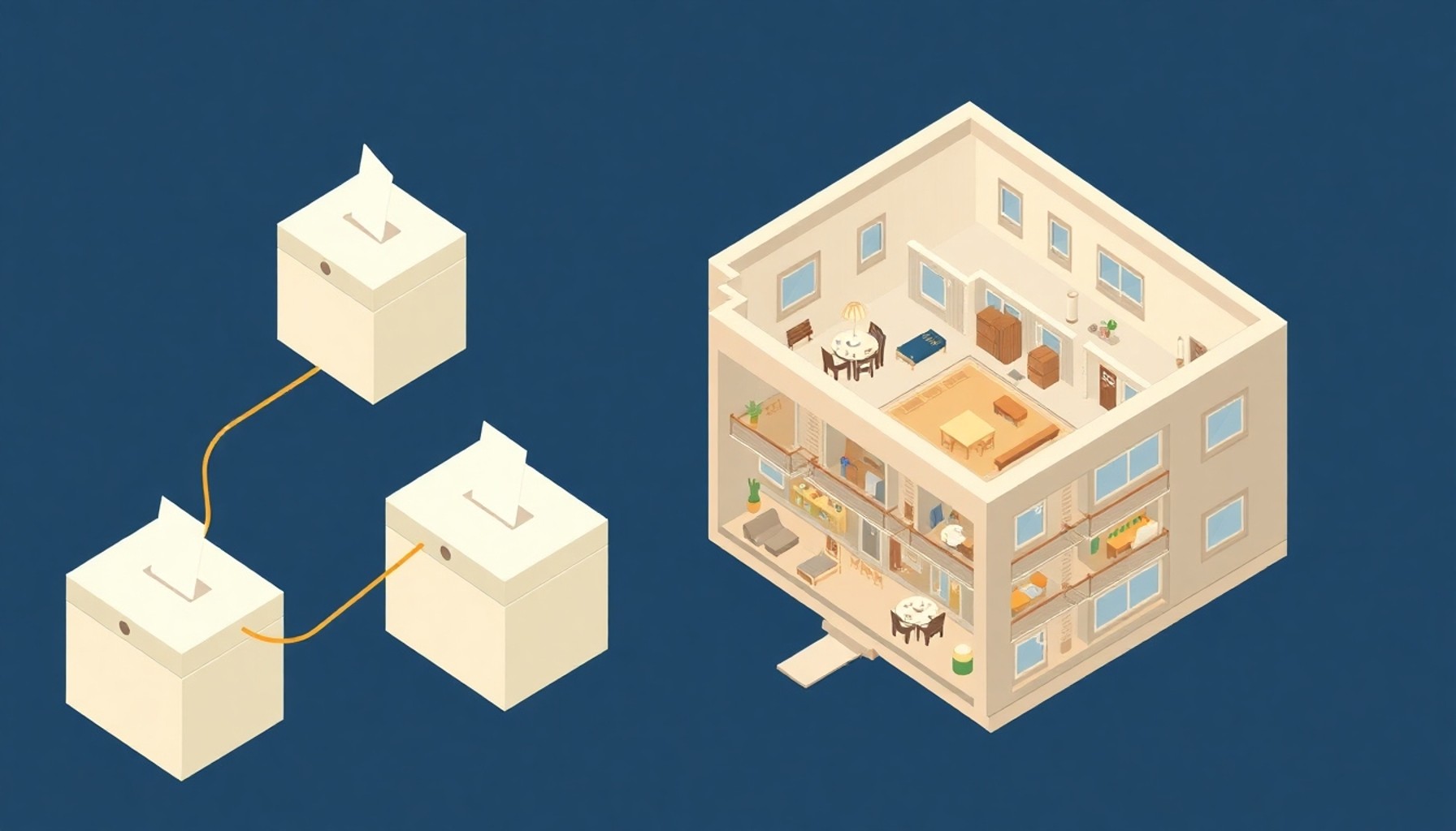 Apartman oy çoğunluğu ve ortak alan karar süreci illüstrasyonu