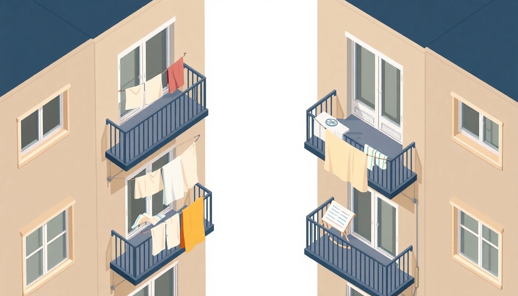 Apartman balkonu çamaşır komşu sorunu