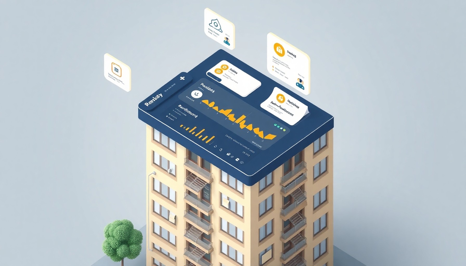 Apartman yönetim platformu dijital gösterge paneli bakım talepleri ve bildirim izleme
