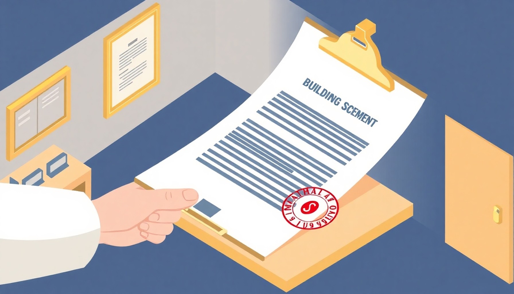 Apartman yönetimine yazılı gürültü şikayeti bildirimi illüstrasyonu