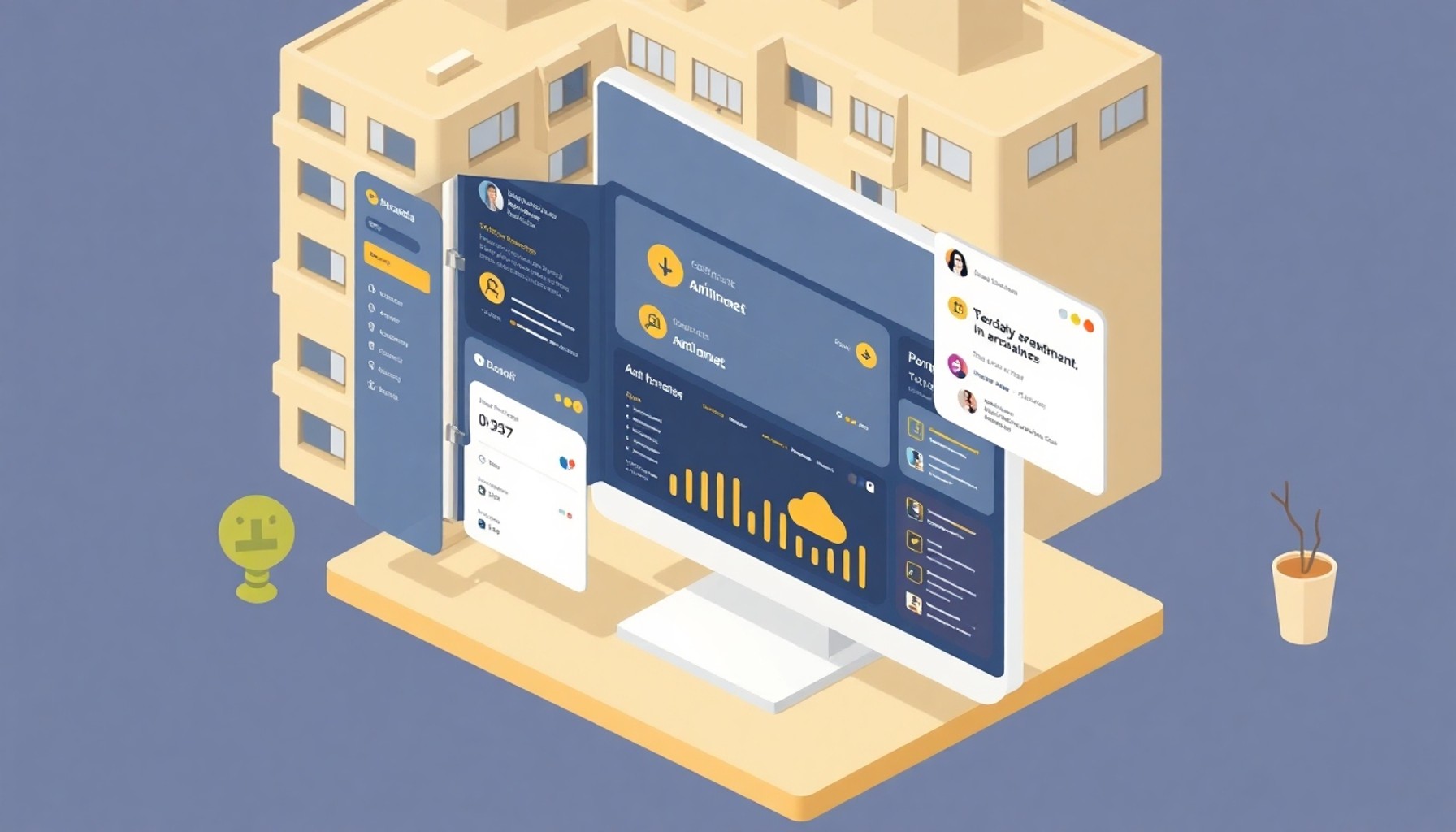 Dijital site yönetim platformu üzerinden tadilat bildirimi
