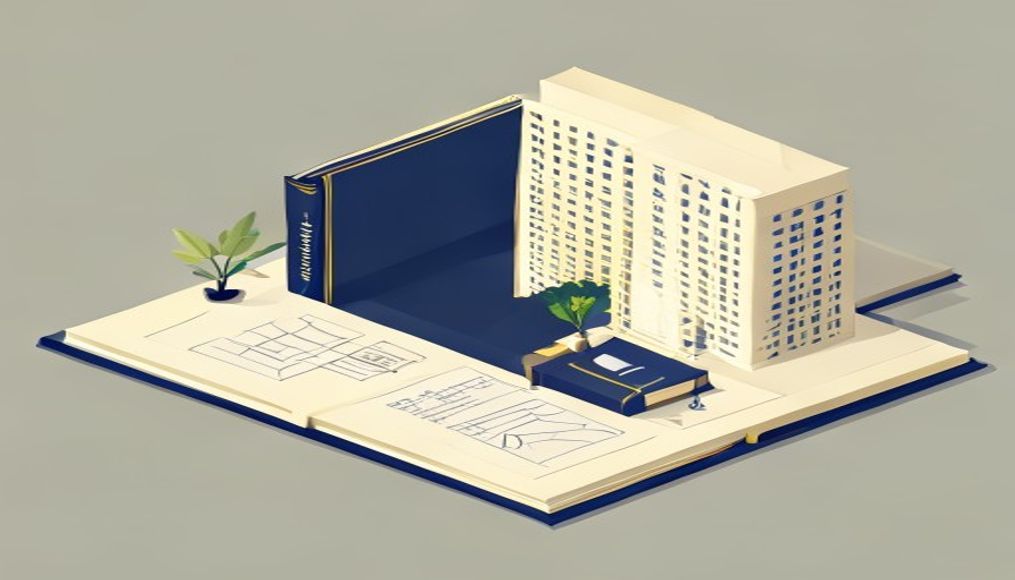 Hukuki kitap ve bina planı