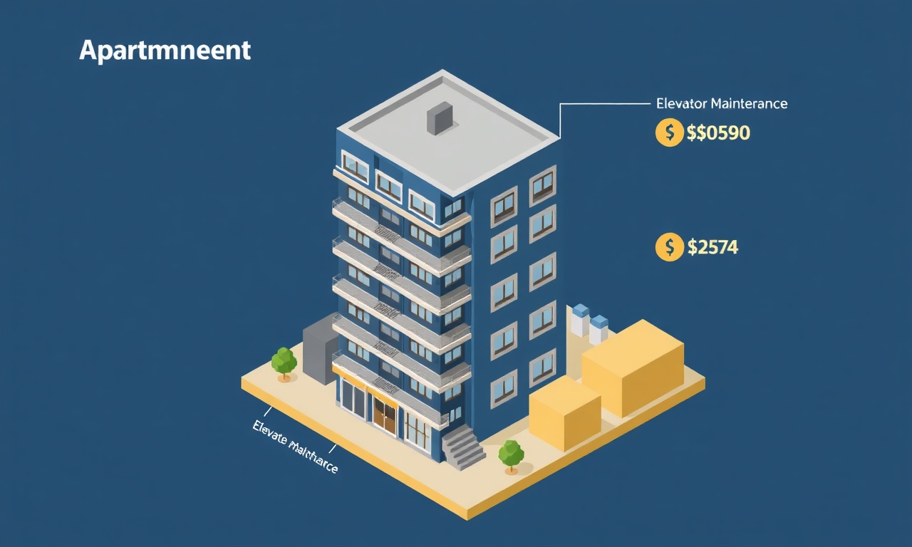 Apartman asansör bakım maliyetleri ve yıllık bütçe planlaması illüstrasyonu