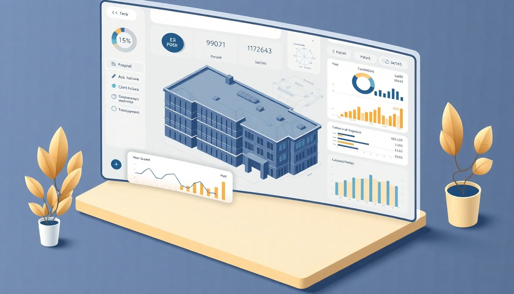 Dijital site ve AVM yönetim platformu dashboard görünümü