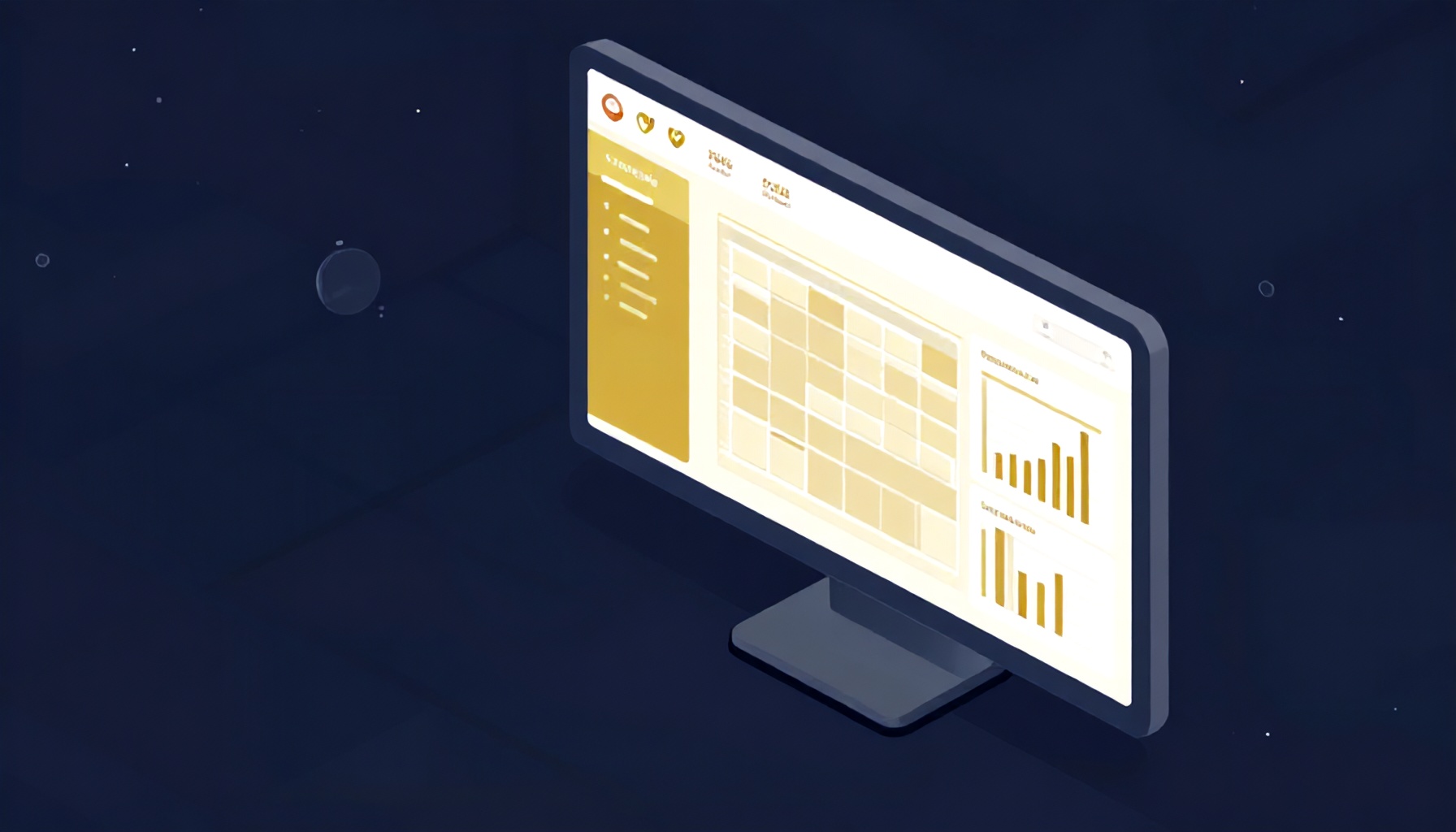 Site Yönetimi platformu AVM yönetimi dashboard illüstrasyonu