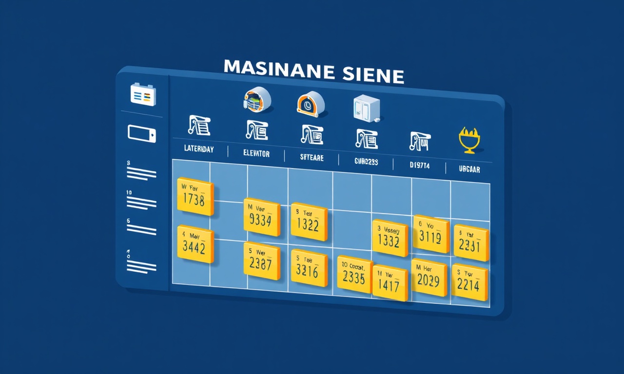 AVM teknik işletme bakım takvimi HVAC asansör yürüyen merdiven planlama tablosu
