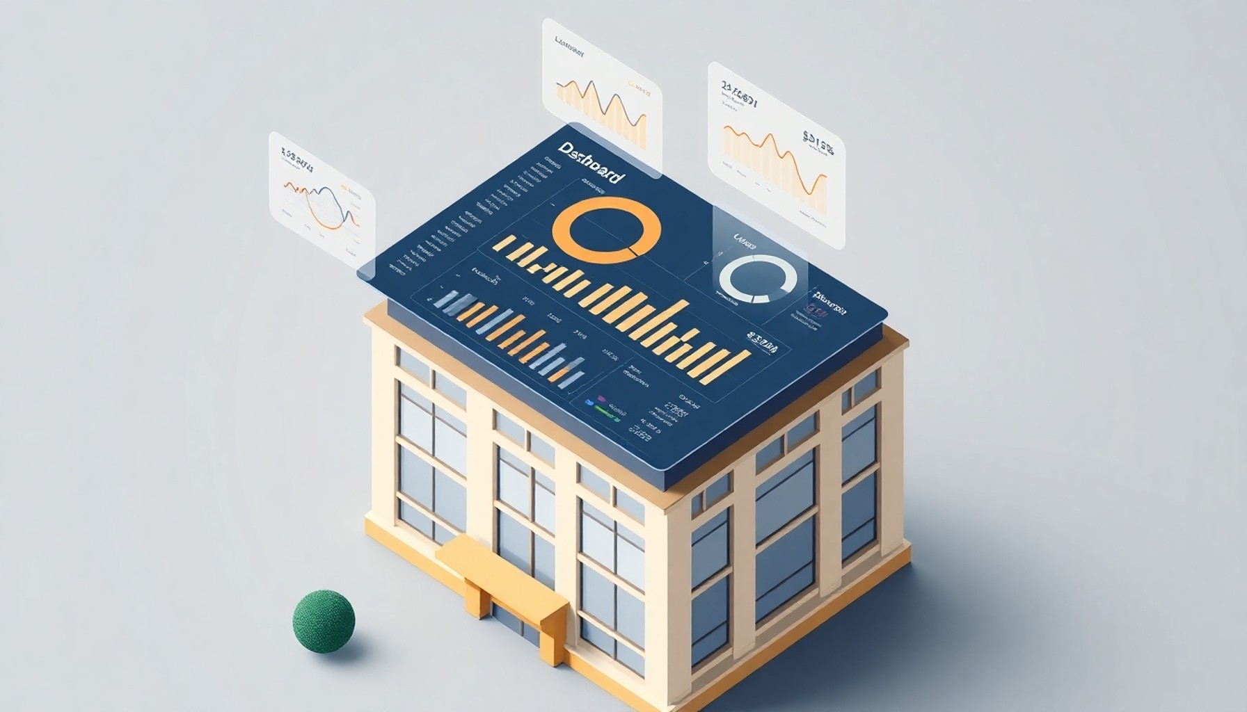 Dijital platform üzerinden ortak gider şeffaflığını gösteren illüstrasyon