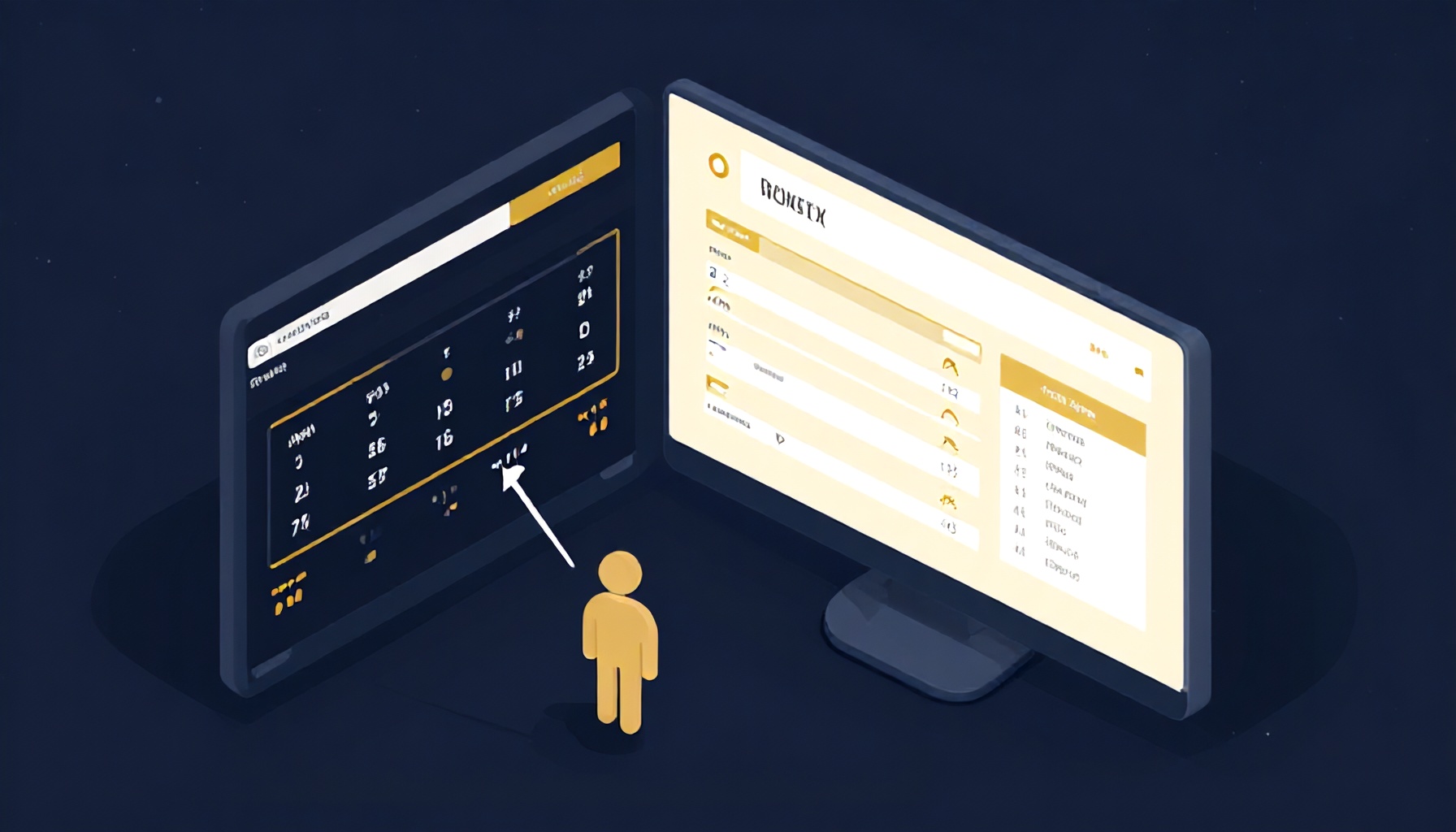 Site Yönetimi platformunun ticari yapı yönetimindeki şeffaflık araçlarını gösteren illüstrasyon