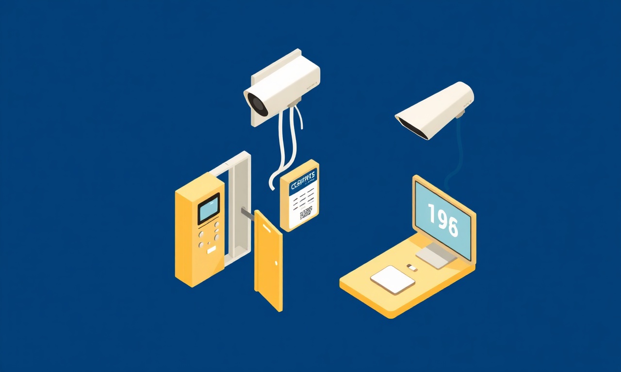Interkom kamera ve erişim kontrol sistemi entegrasyonu illüstrasyonu