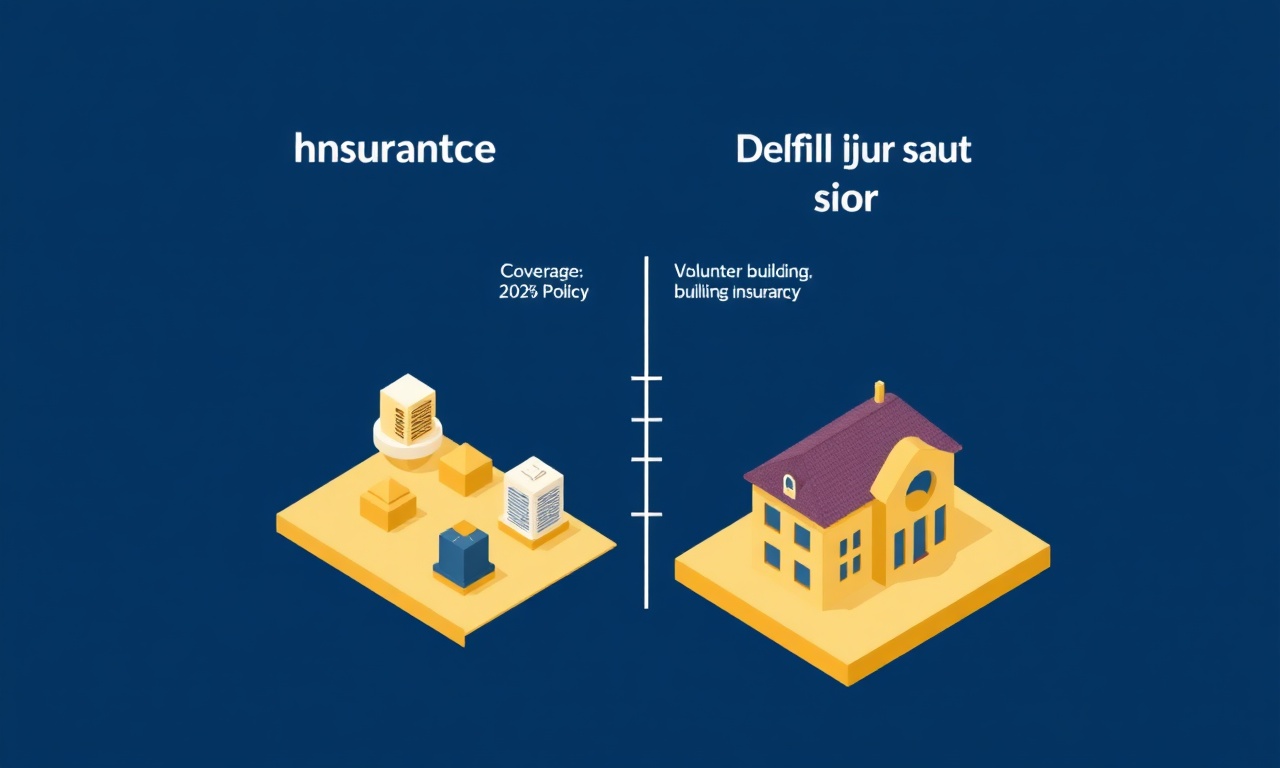 DASK ve isteğe bağlı bina sigortası teminat karşılaştırmasını gösteren tablolu illüstrasyon