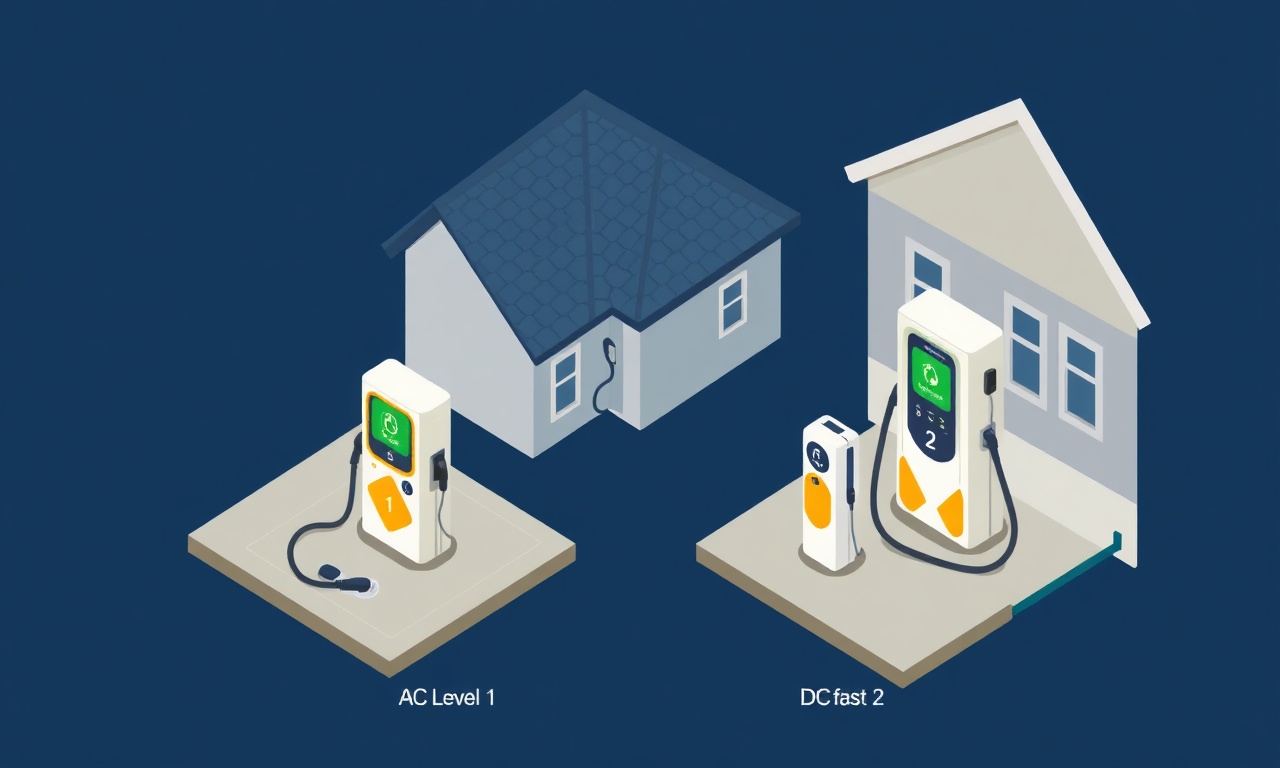 AC ve DC elektrikli araç şarj istasyonu türlerinin karşılaştırması