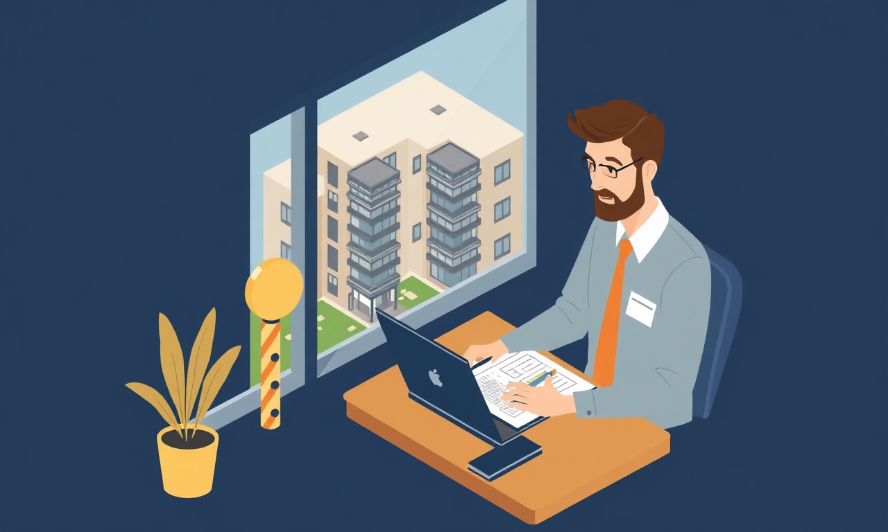 Apartman yöneticisinin engelli otopark uyum denetimini gerçekleştirdiğini gösteren illüstrasyon