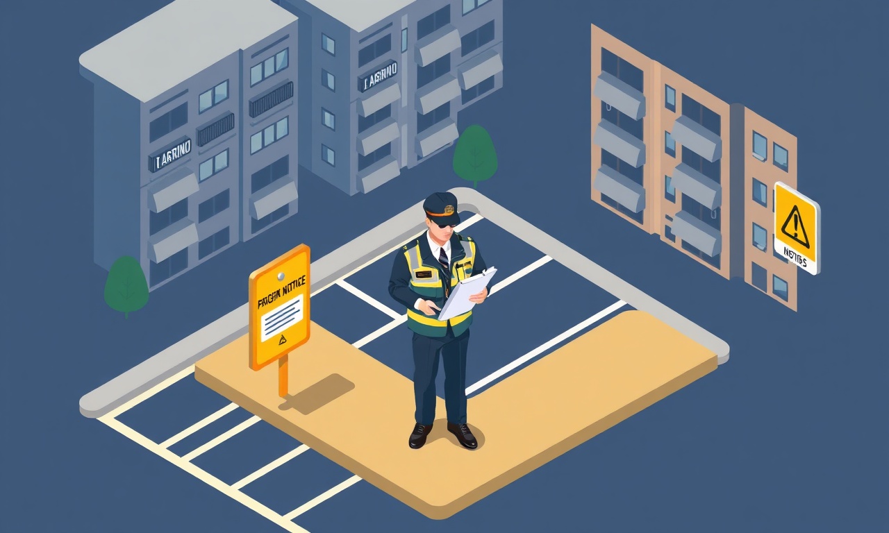 Engelli otopark yeri uyumsuzluğu denetimini ve yaptırım sürecini gösteren illüstrasyon