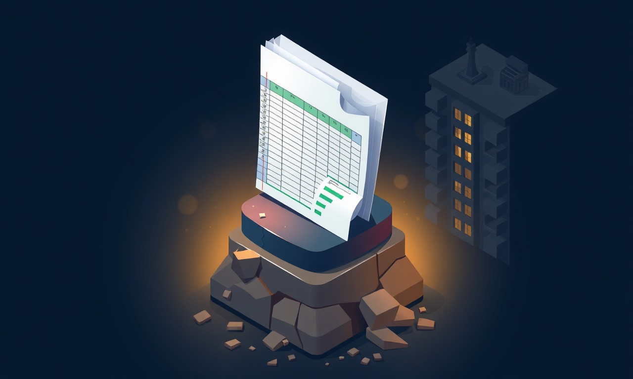 Parlak ama temelsiz Excel dosyası illüstrasyonu; aidat takibinde spreadsheet yanılgısı