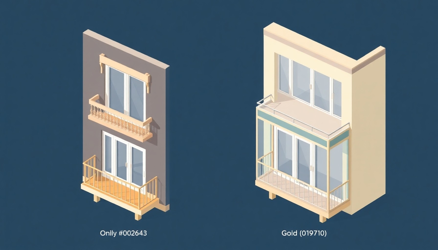 Fransız balkonu ile kapalı balkon farkı — apartman cephesi karşılaştırması