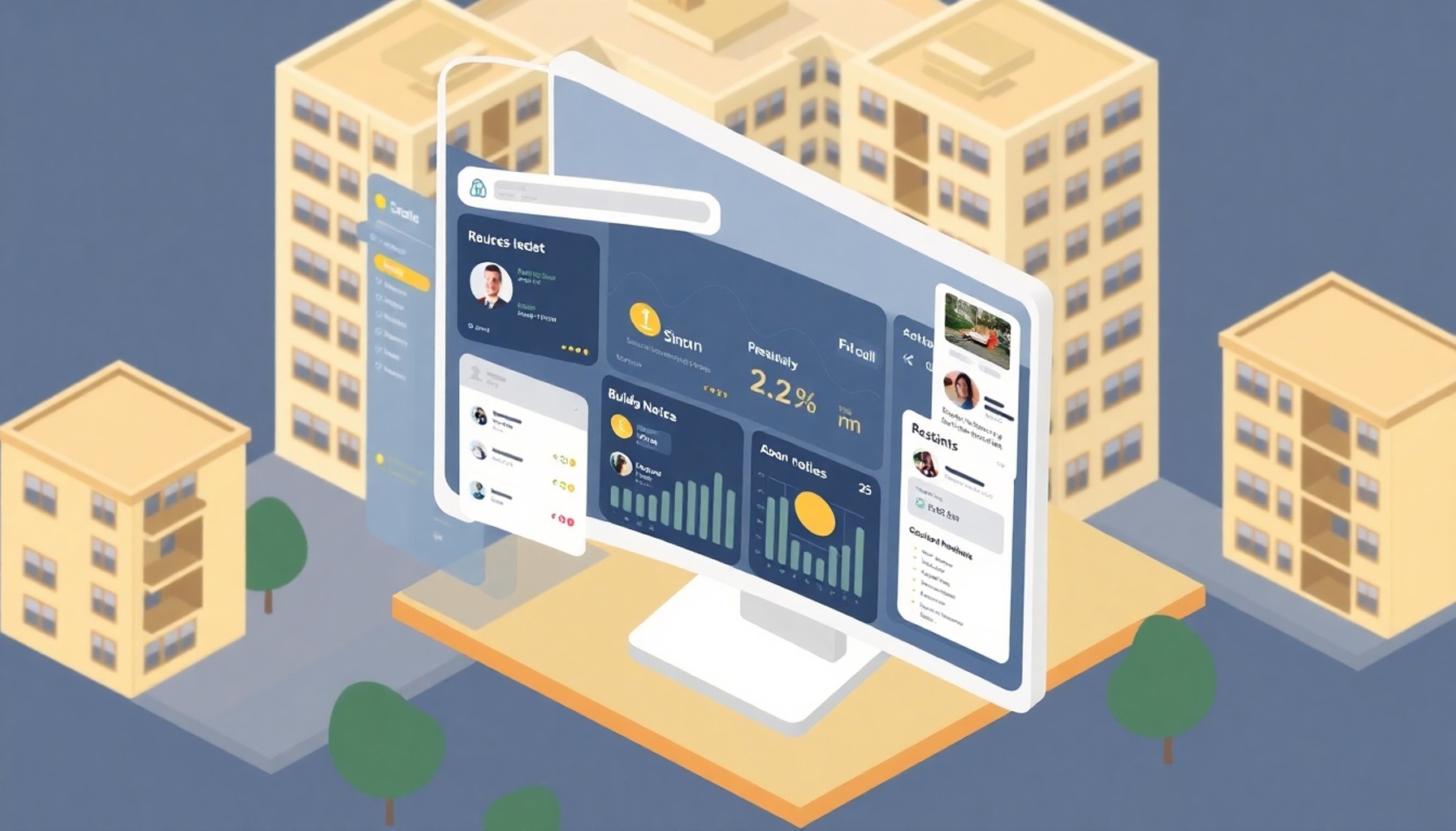 Apartman yönetim platformu üzerinden sakin talebi ve iletişim takibi