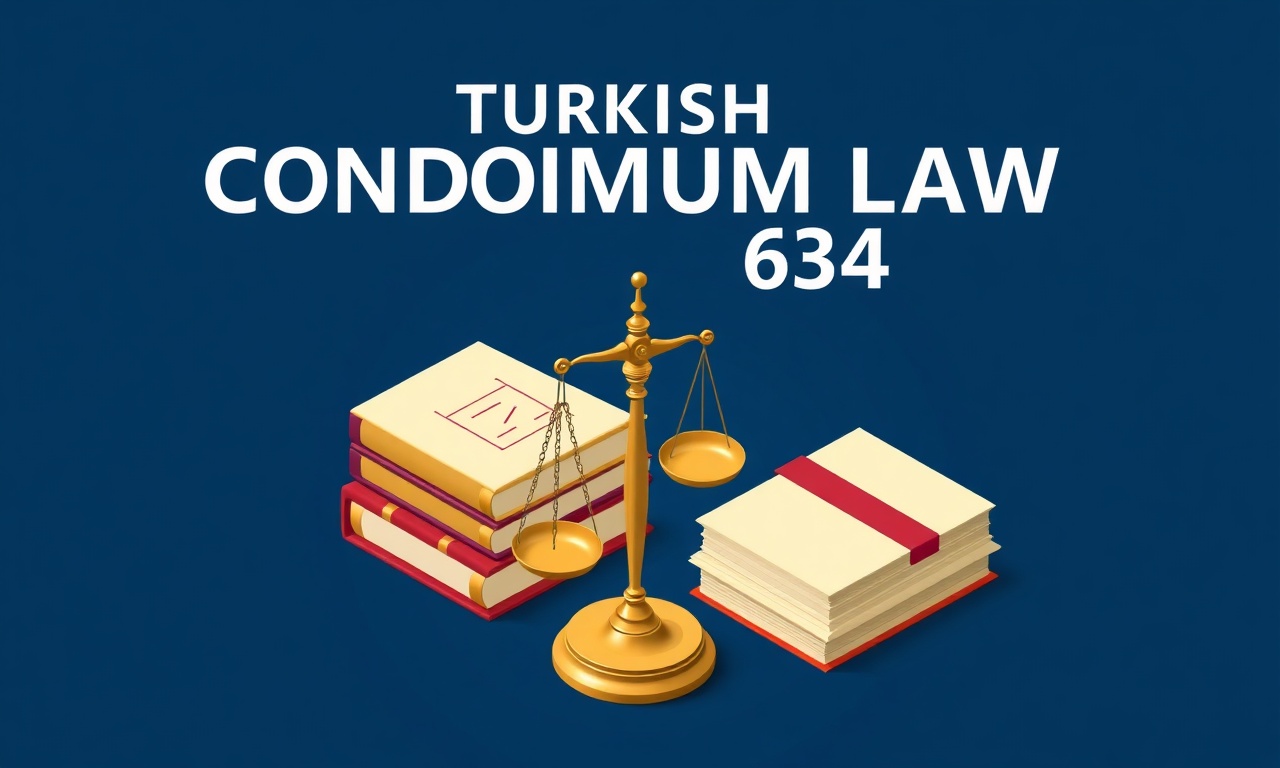 634 sayılı Kat Mülkiyeti Kanunu'nun genel kurul hukuki dayanağını gösteren illüstrasyon