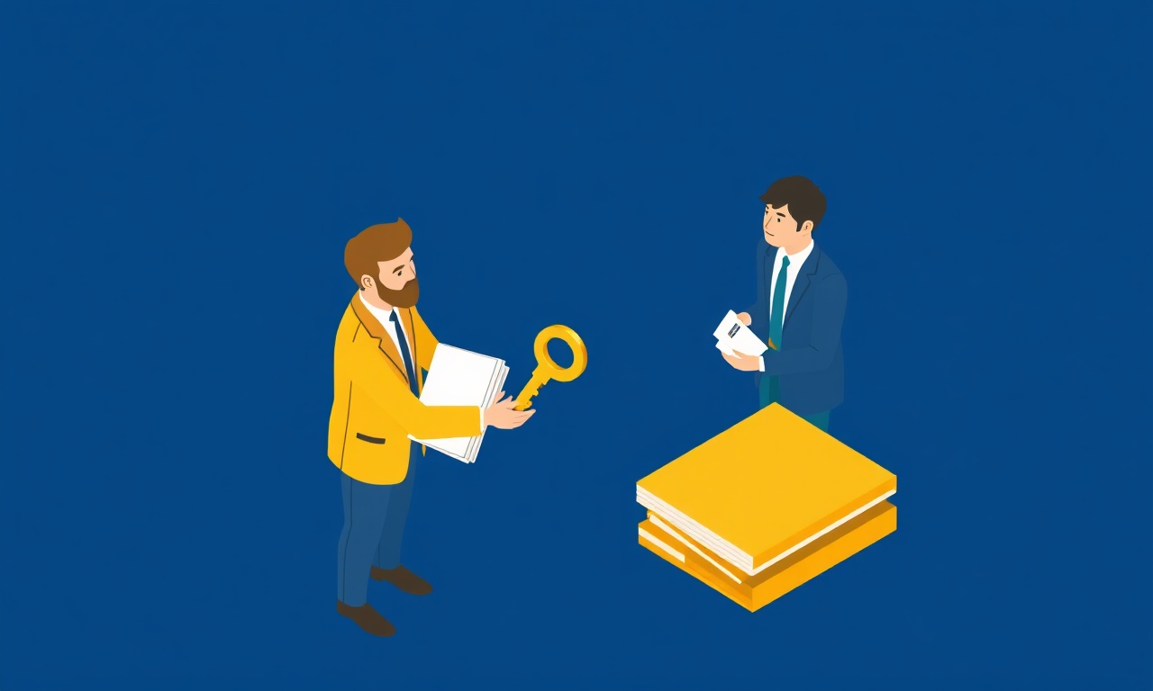 Apartman yöneticiliği görevi devralma ve sorumluluk sürecini temsil eden illüstrasyon