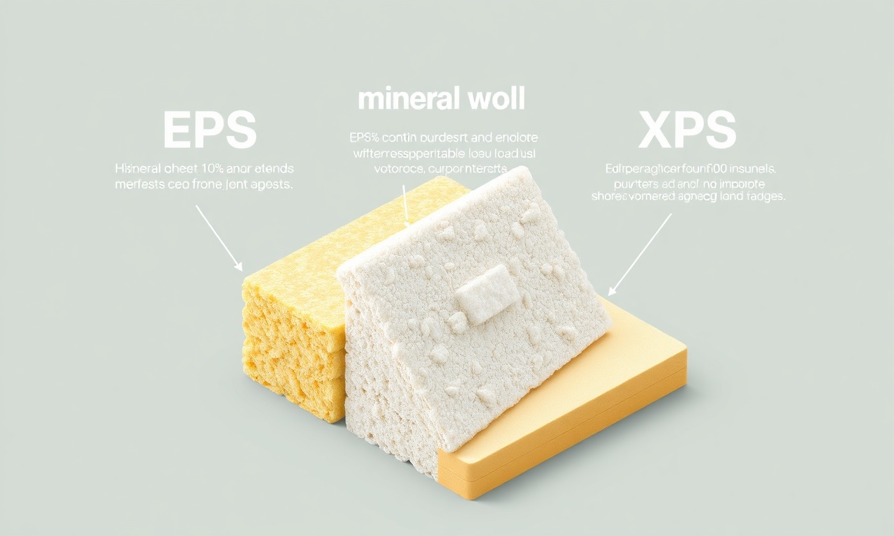 EPS, mineral yün ve XPS ısı yalıtım malzemesi karşılaştırması