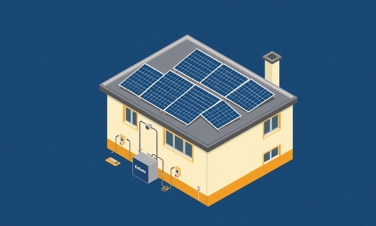 Apartman çatısında güneş paneli sistemi ve yenilenebilir enerji üretimi