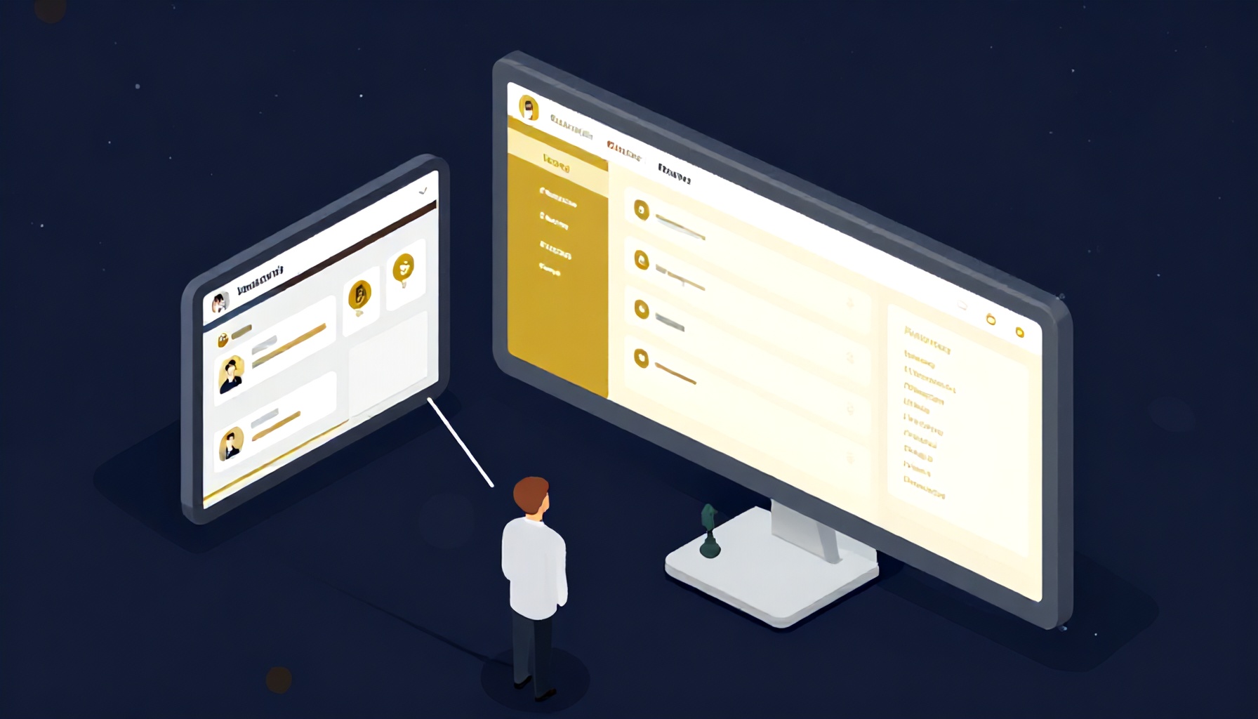 Site Yönetimi platformu — kiracı talep, duyuru ve raporlama paneli kurumsal yazılım görseli