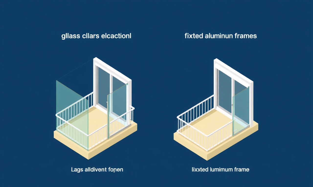Cam balkon sistemi ve alüminyum profil gibi farklı balkon kapatma sistemlerinin karşılaştırması