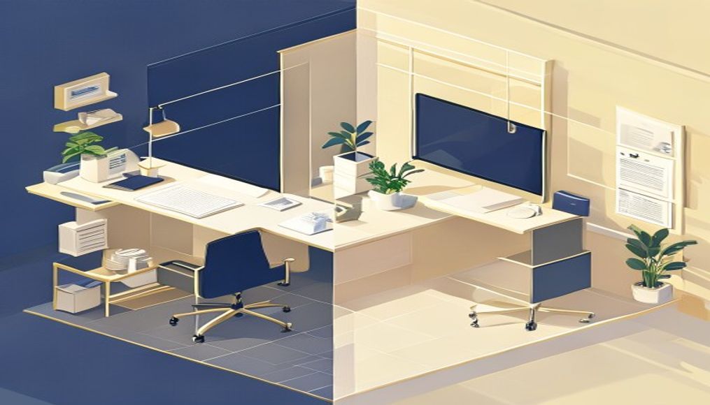 Lüks ve minimal ofis dekorasyonları karşılaştırması