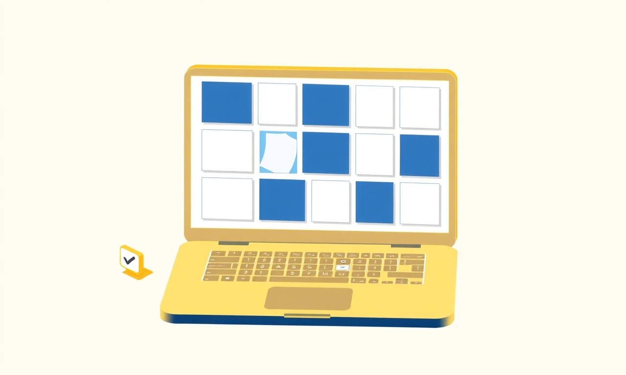 Dijital genel kurul platformunu temsil eden laptop ve sanal toplantı ızgarası illüstrasyonu