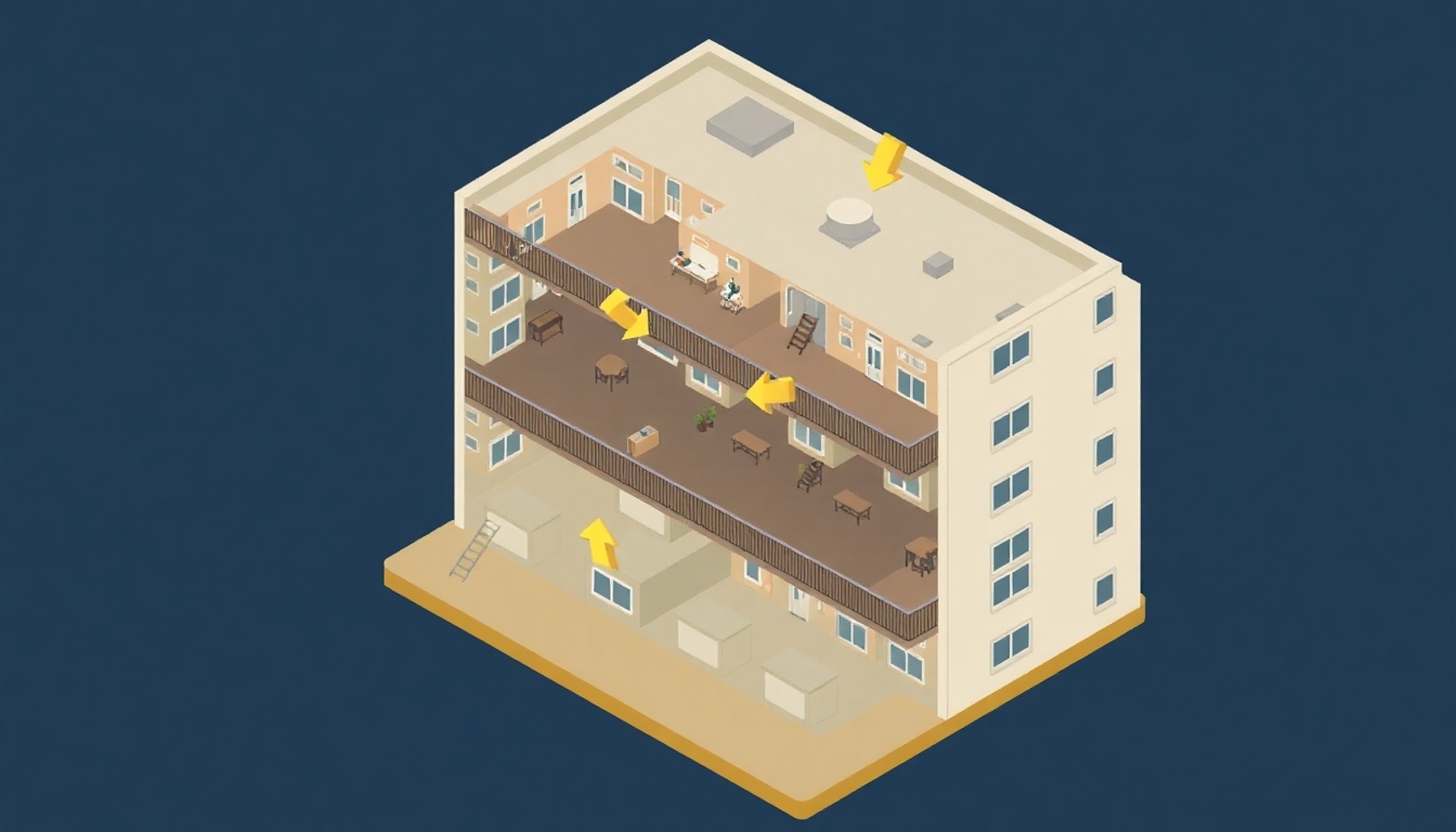 Çok katlı apartmanda hasar yönü — üst alt kat ilişkisi