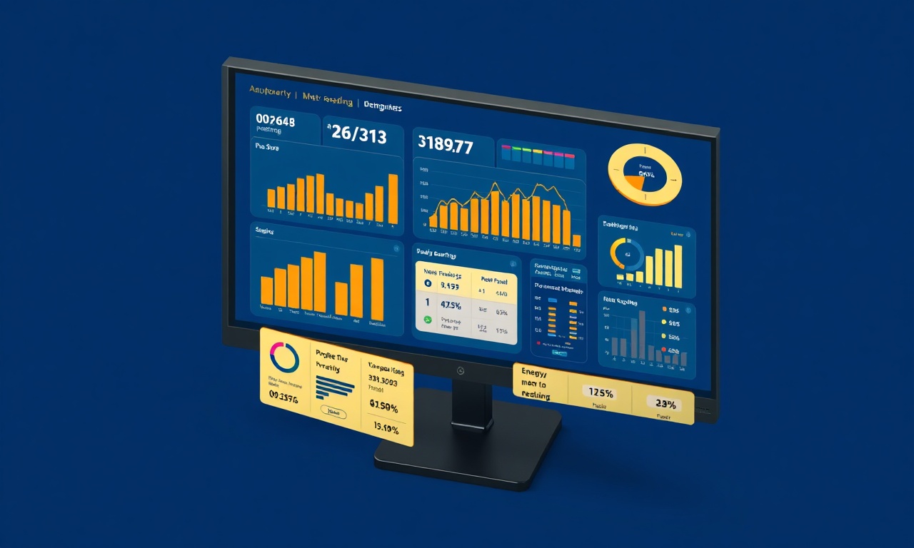 AVM dijital enerji izleme ve yönetim yazılımı dashboard görseli