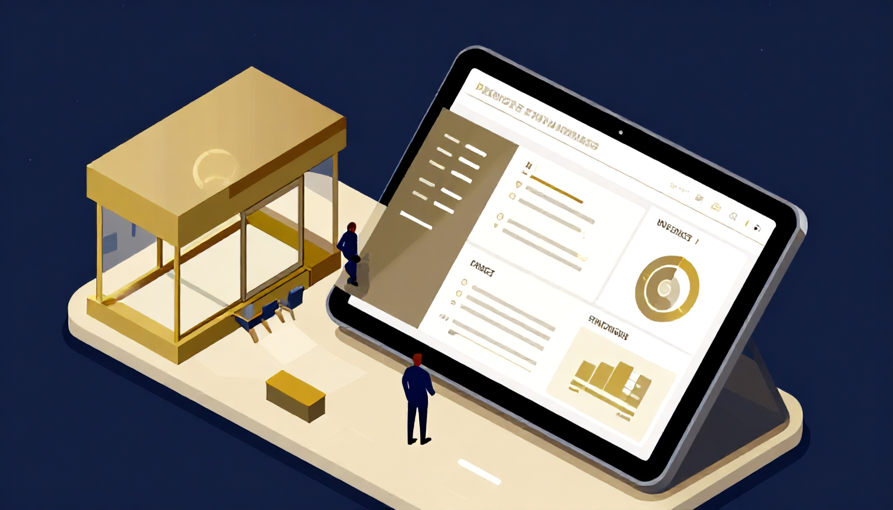 Site yönetimi dijital platform dashboard görseli