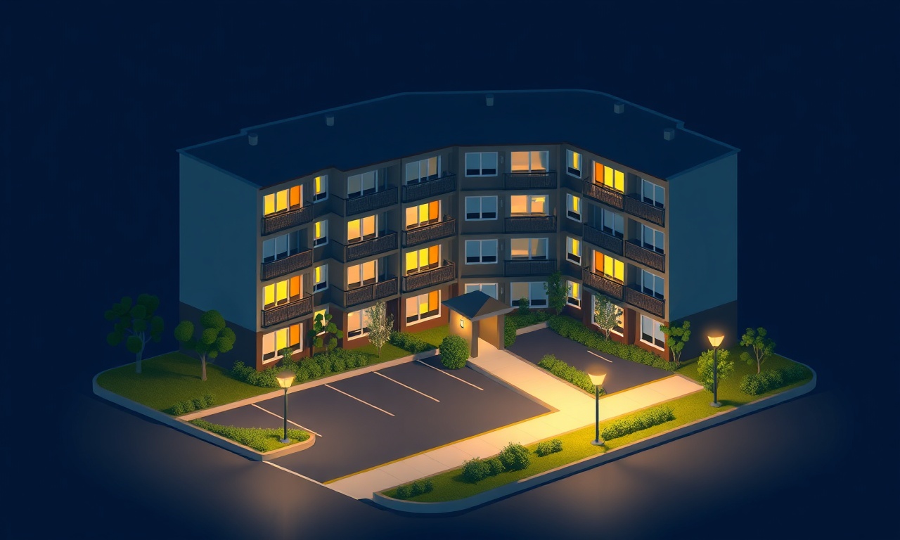 Apartman dış mekan otopark ve bahçe aydınlatması arıza ve enerji yönetimi