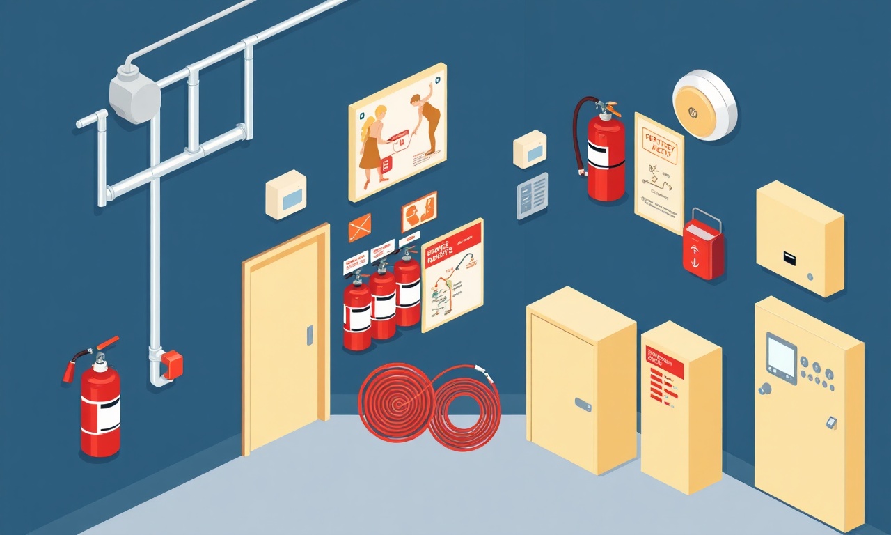 Apartman yangın güvenliği ekipmanları ve acil durum planlaması ortak alan