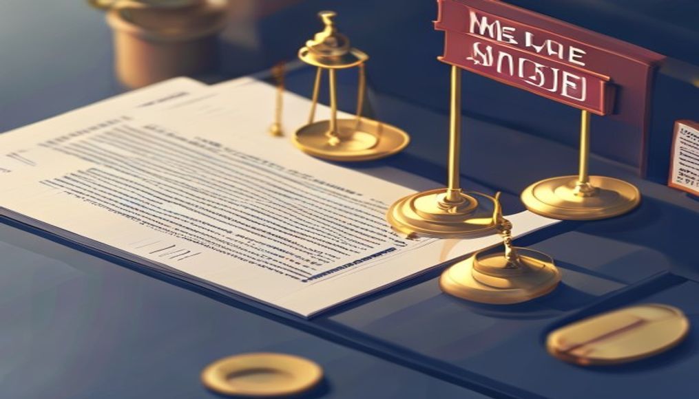 Hukuki belge, terazi ve dükkan tabelası