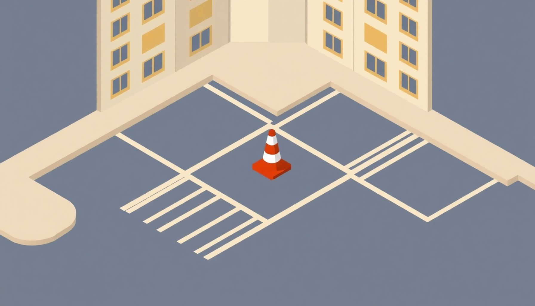Apartman otoparkında izinsiz duba bırakan sakin senaryosu