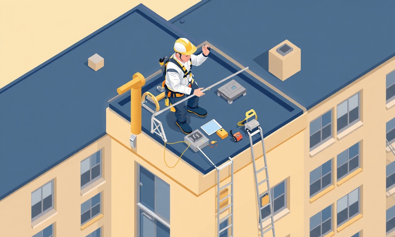 Apartman çatısında paratoner kurulum süreci ve yetkili elektrikçi çalışması