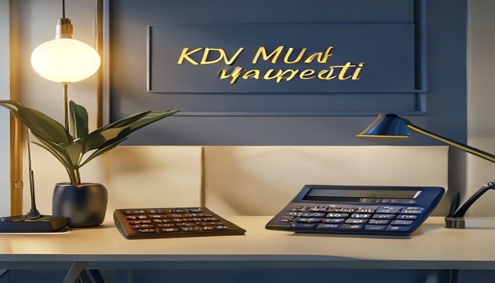 KDV muafiyeti işaretli bir ofis masası ve belge.