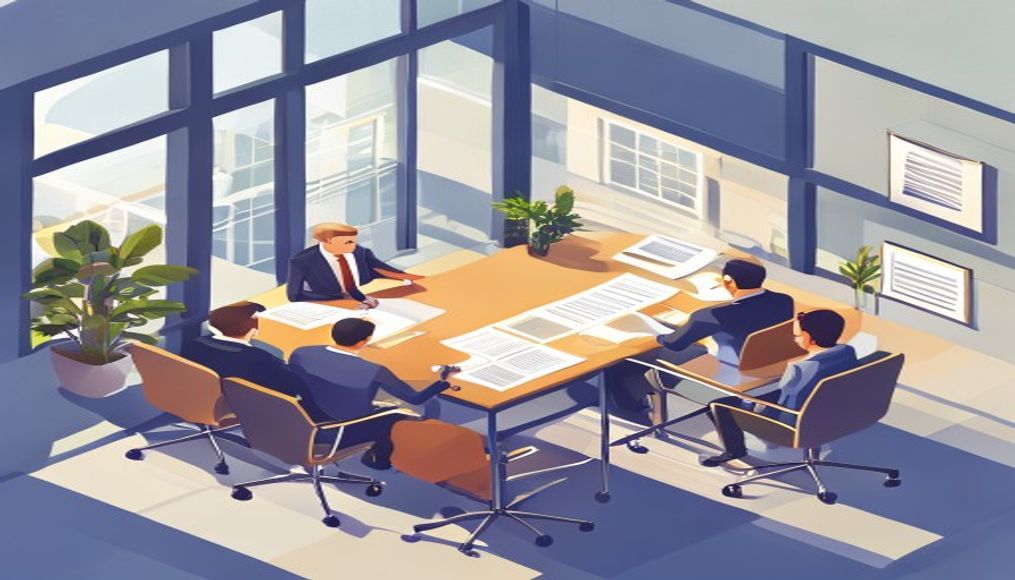 Site yöneticisi, kiracı ve hukuk danışmanının toplantısı