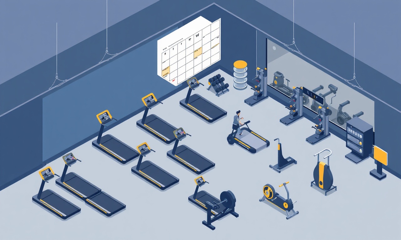 Rezidans fitness salonu saat dilimi ve ekipman yönetimi