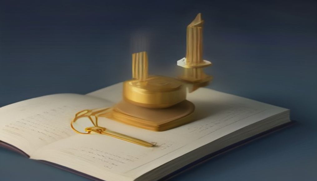 Hukuki dayanakları gösteren bir kitap ve terazi