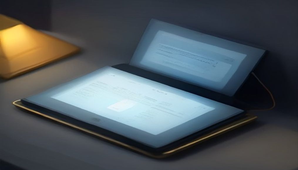 Alıcı bir tablet üzerinden aidat tablosunu inceliyor