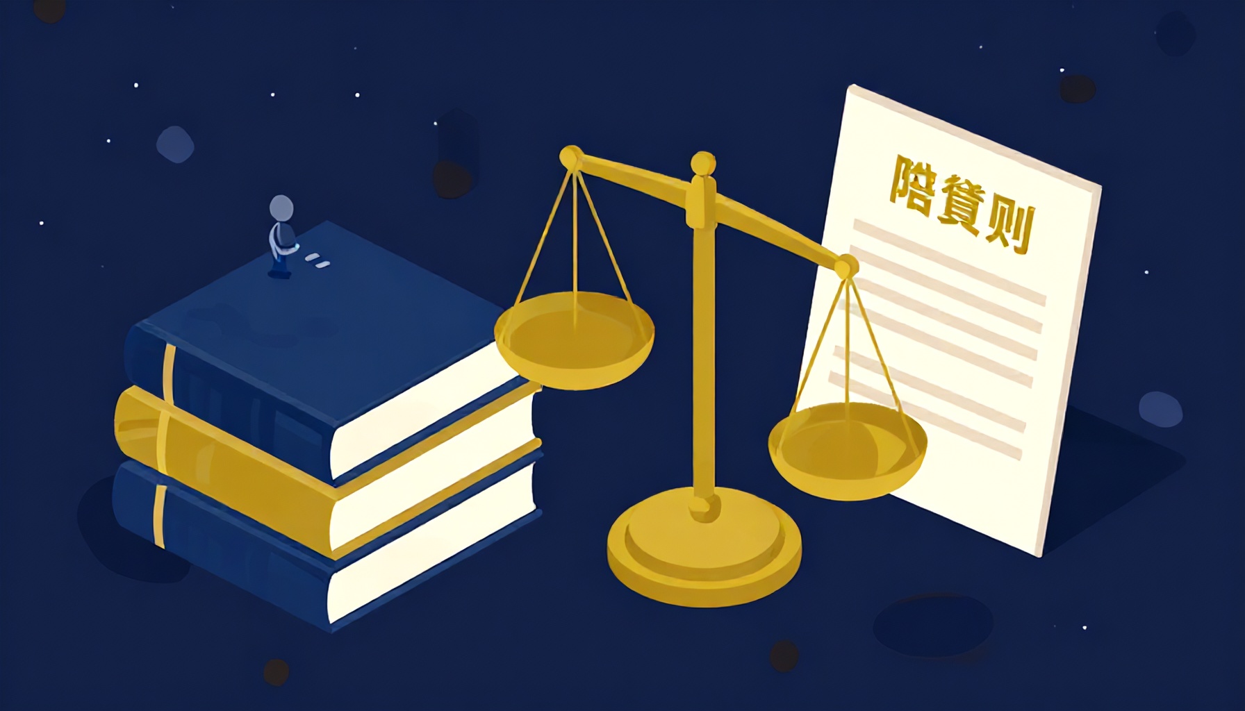 Hukuk kitapları, adalet terazisi ve ticari kira sözleşmelerinin isometrik illüstrasyonu