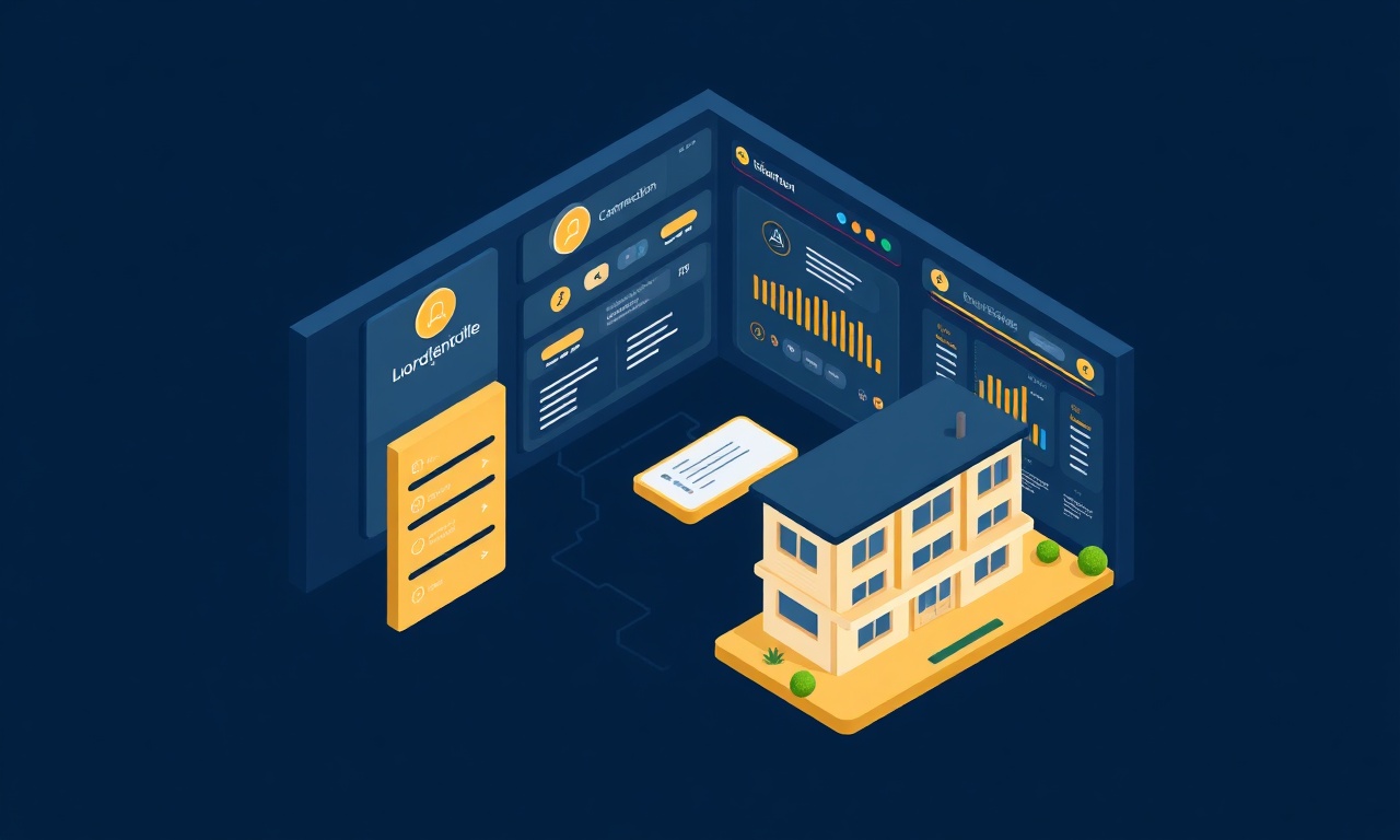 Dijital site yönetim aracı ve iletişim modülü illüstrasyonu