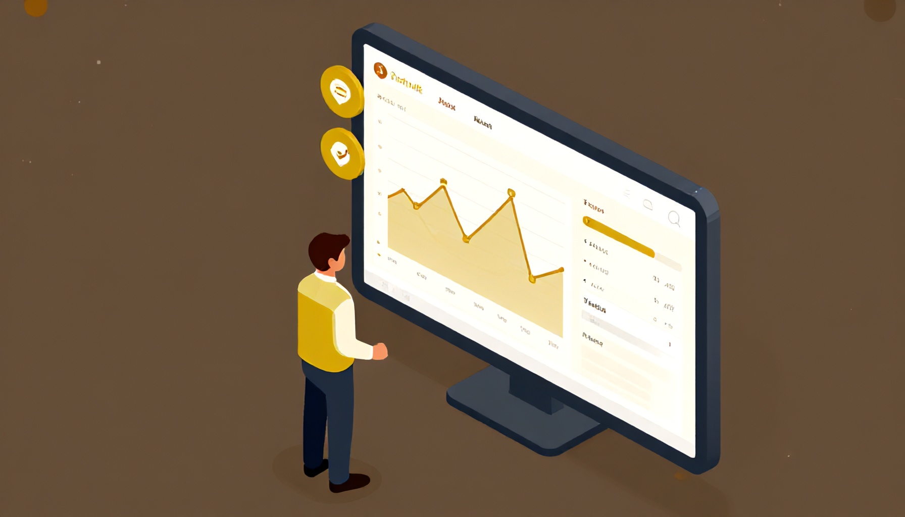 Dijital site yönetimi panelinde finansal şeffaflık ve bildirim sistemi görseli